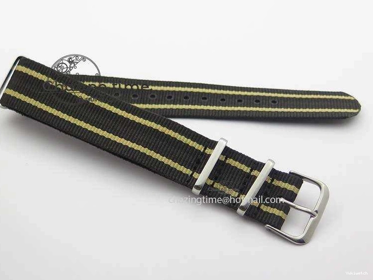 Strap SS Vintage On Dial Black A2836 Date Nylon No 1680 Submariner 0403